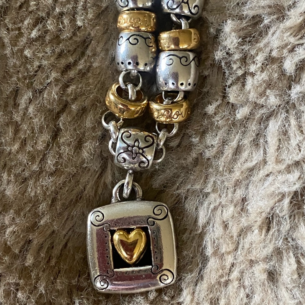 Brighton 2-toned heart necklace